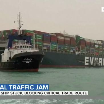 Suez Canal Blockage Delays Major Shipping Route